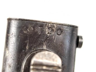 Seitengewehr M84/98 für K98 der Wehrmach, getragenes Stück