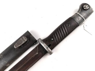 Seitengewehr M84/98 für K98 der Wehrmach, getragenes Stück