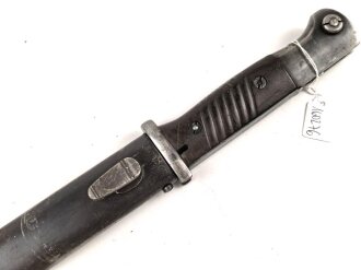 Seitengewehr M84/98 für K98 der Wehrmach, getragenes Stück