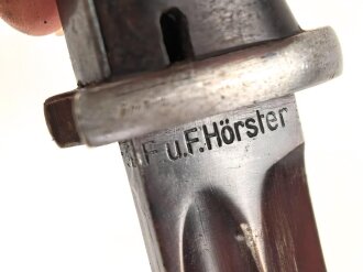 Seitengewehr M84/98 für K98 der Wehrmach, getragenes Stück