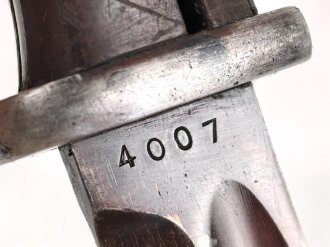 Seitengewehr M84/98 für K98 der Wehrmach, getragenes Stück