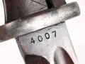 Seitengewehr M84/98 für K98 der Wehrmach, getragenes Stück