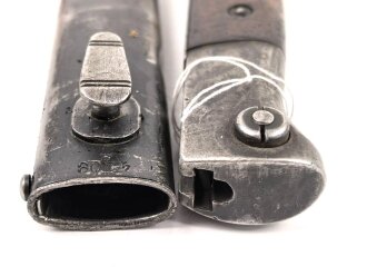 Seitengewehr M84/98 für K98 der Wehrmach, getragenes Stück