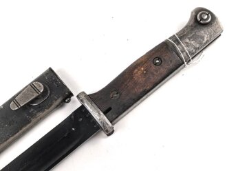 Seitengewehr M84/98 für K98 der Wehrmach, getragenes Stück