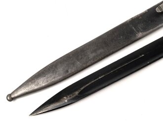 Seitengewehr M84/98 für K98 der Wehrmach, getragenes Stück