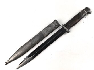 Seitengewehr M84/98 für K98 der Wehrmach, getragenes Stück