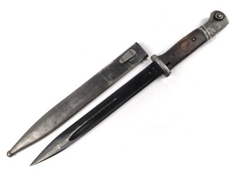 Seitengewehr M84/98 für K98 der Wehrmach, getragenes Stück