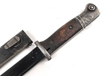 Seitengewehr M84/98 für K98 der Wehrmach, getragenes Stück