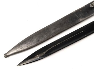 Seitengewehr M84/98 für K98 der Wehrmach, getragenes Stück