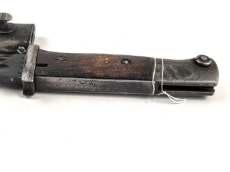 Seitengewehr M84/98 für K98 der Wehrmach, getragenes Stück