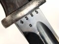 Seitengewehr M84/98 für K98 der Wehrmach, getragenes Stück