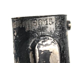 Seitengewehr M84/98 für K98 der Wehrmach, getragenes Stück, die Scheide überlackiert