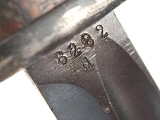 Seitengewehr M84/98 für K98 der Wehrmach, getragenes Stück