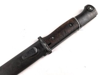 Seitengewehr M84/98 für K98 der Wehrmach, getragenes Stück