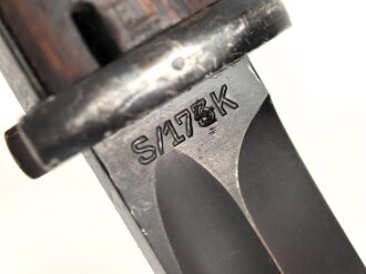 Seitengewehr M84/98 für K98 der Wehrmach, getragenes Stück