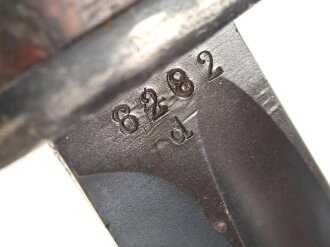 Seitengewehr M84/98 für K98 der Wehrmach, getragenes Stück