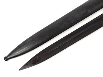 Seitengewehr M84/98 für K98 der Wehrmach, getragenes Stück