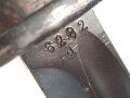 Seitengewehr M84/98 für K98 der Wehrmach, getragenes Stück