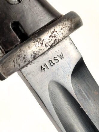Seitengewehr M84/98 für K98 der Wehrmach, getragenes Stück