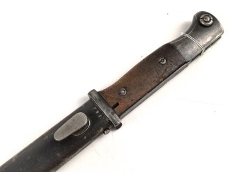 Seitengewehr M84/98 für K98 der Wehrmach, getragenes Stück