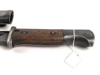 Seitengewehr M84/98 für K98 der Wehrmach, getragenes Stück