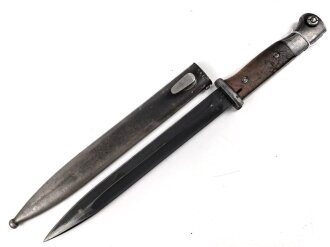 Seitengewehr M84/98 für K98 der Wehrmach, getragenes Stück