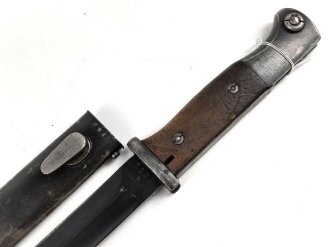 Seitengewehr M84/98 für K98 der Wehrmach, getragenes Stück