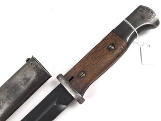 Seitengewehr M84/98 für K98 der Wehrmach, getragenes Stück