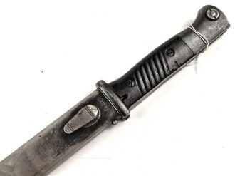 Seitengewehr M84/98 für K98 der Wehrmach, getragenes Stück