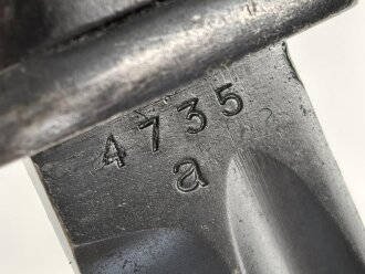 Seitengewehr M84/98 für K98 der Wehrmach, getragenes Stück