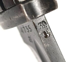 Seitengewehr M84/98 für K98 der Wehrmach, getragenes Stück