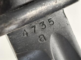 Seitengewehr M84/98 für K98 der Wehrmach, getragenes Stück