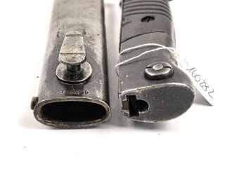 Seitengewehr M84/98 für K98 der Wehrmach, getragenes Stück