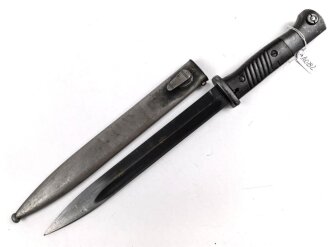 Seitengewehr M84/98 für K98 der Wehrmach, getragenes Stück