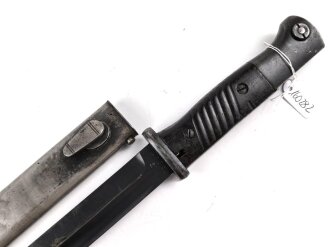 Seitengewehr M84/98 für K98 der Wehrmach, getragenes Stück