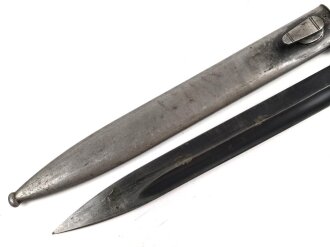 Seitengewehr M84/98 für K98 der Wehrmach, getragenes Stück