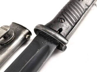 Seitengewehr M84/98 für K98 der Wehrmach, getragenes Stück