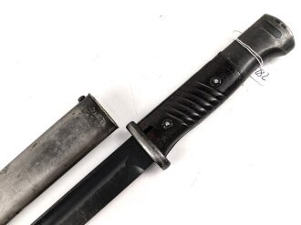 Seitengewehr M84/98 für K98 der Wehrmach, getragenes Stück