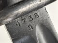 Seitengewehr M84/98 für K98 der Wehrmach, getragenes Stück