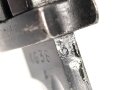 Seitengewehr M84/98 für K98 der Wehrmach, getragenes Stück, Klinge auf 24 cm gekürzt