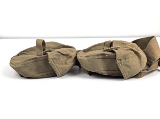 British 1944 dated Vickers magazine pouches. Unused