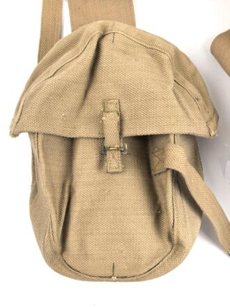 British 1944 dated Vickers magazine pouches. Unused