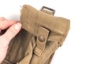 British 1944 dated Sten magazine pouch. Most likely shortened Lanchester pouch . Very good condition