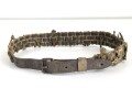British most likely WWII , 12 cap badges attached to hand made belt. Uncleaned