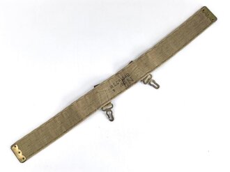 British Pattern 1940 Cavalry Web Equipment strap, back adjustment. Dated 1940, unused.