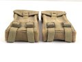 British WWII ? , P37 Thompson pouch for 3 magazines. Matching pair, unused, no markings