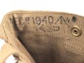 British Pattern 1940 Cavalry Web Equipment, waterbottle carrier, dated 1940, unused