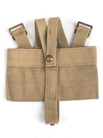 British Pattern 1940 Cavalry Web Equipment, waterbottle carrier, dated 1940, unused