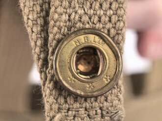 British Pattern 1940 Cavalry Web Equipment, waterbottle carrier, dated 1940, unused