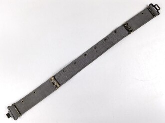 Niederlande Luftwaffe, Webkoppel Modell 1952, gebraucht, Gesamtlänge wie fotografiert 83cm